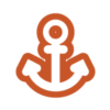 Anchor illustration representing boat loans