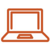 laptop computer line icon
