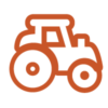 Tractor line icon
